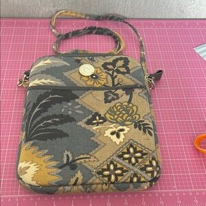 Spartina Daufuskie Island Gray and Yellow Crossbody Bag with Chic Design